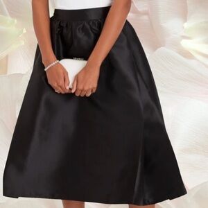 Lulus ‘Aura’ Black Retro Gathered Full Skirt, XL, NWT